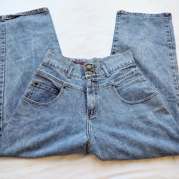 Vtg Jou Jou Jeans High Waisted 80's/90's Size: Small 28"W, 13.5"R, 28.5I - Picture 3 of 9